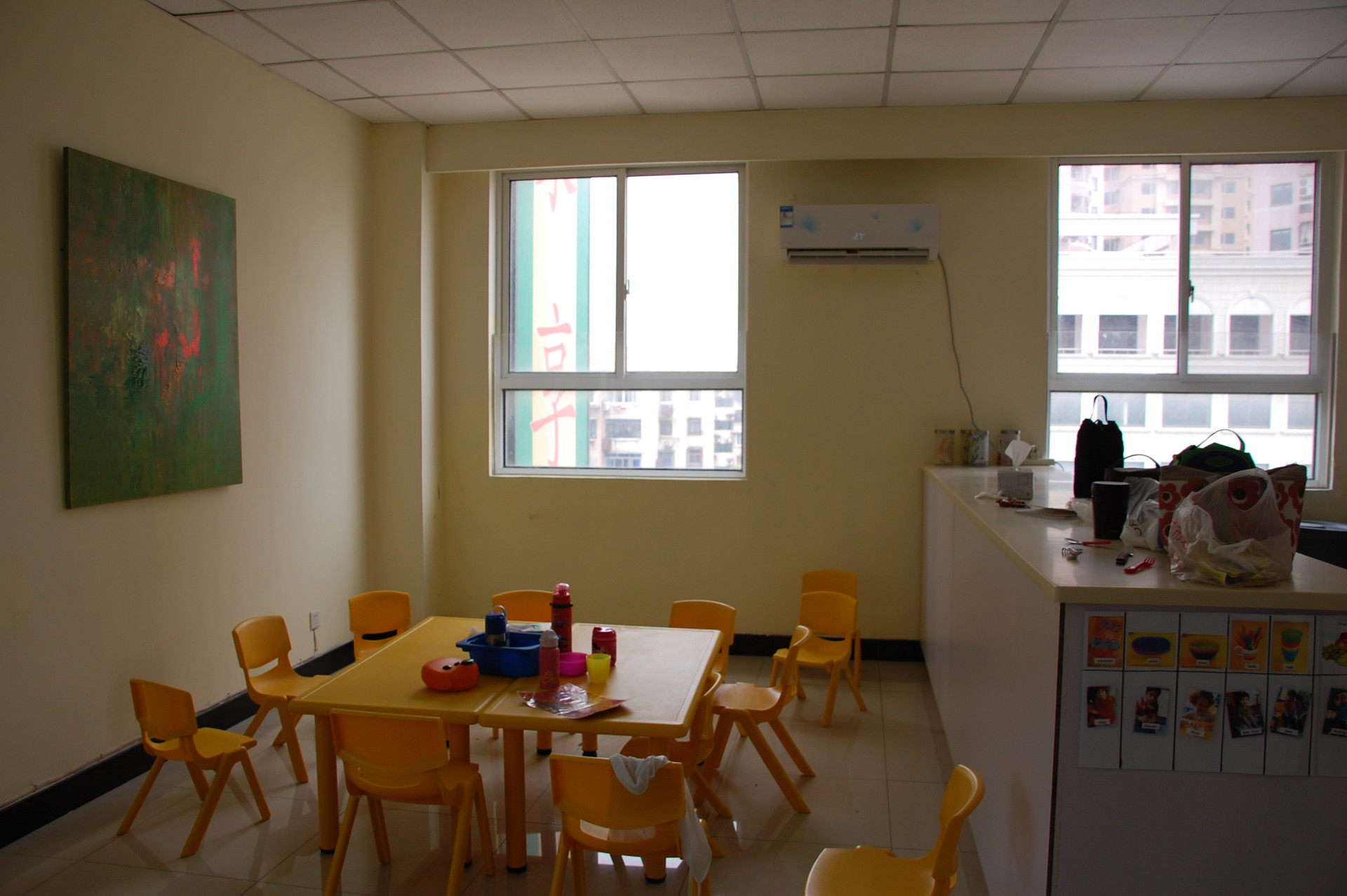 Almost lunch time! Our Lujiazui Campus kitchen and dining area.